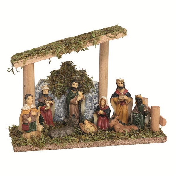 Nacimiento 9 piezas. 15 cm.