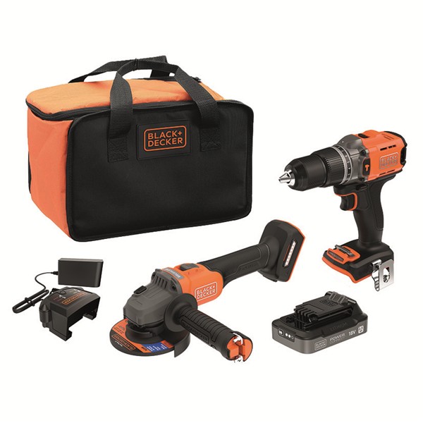 KIT TALADRO 18V + AMOLADORA 18V