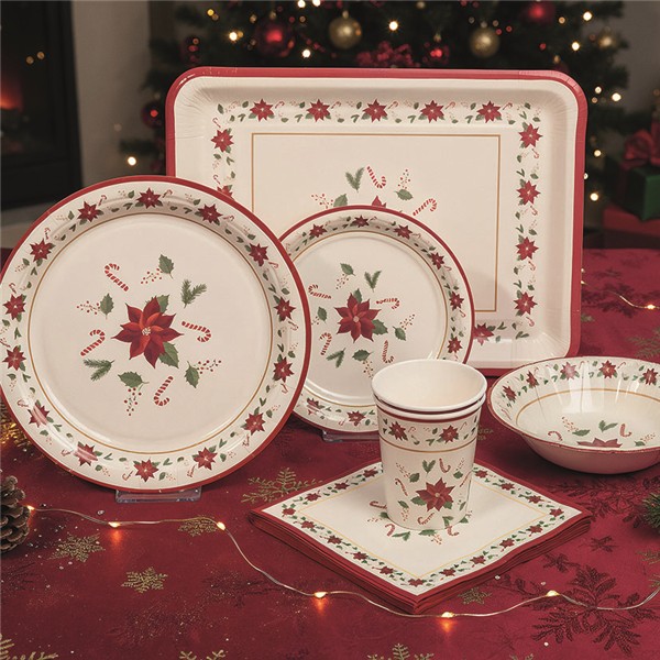 Platos 18 cm. NAVIDAD. 8 unidades.