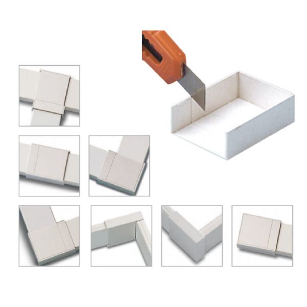 ACCES.CANALETA BLANCA 7X12MM 5U.
