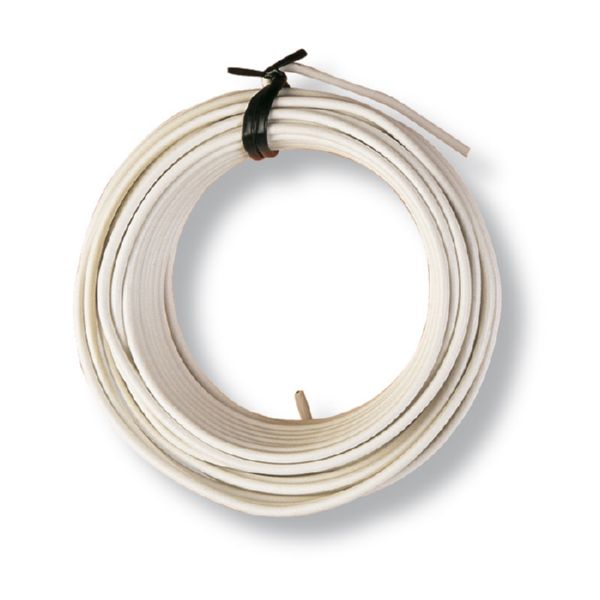 ALAMBRE HºPLAST.BLANCO ROLLO 50M