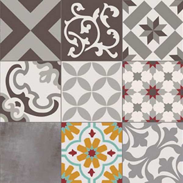 ALFOMBRA CROMA PATCH GRIS-AMBAR 45X75