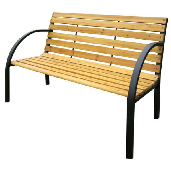 BANCO ACERO/MADERA 120x62X82 CM