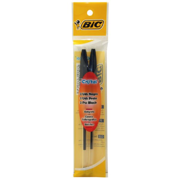 BLISTER 2 UDS.BOLIGRAFO BIC NEGRO