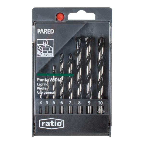 BROCA P/PARED JGO 8 RATIO