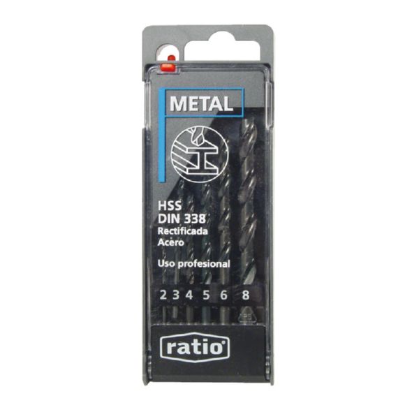 BROCAS P/METAL HSS RECT JGO 6 RATIO
