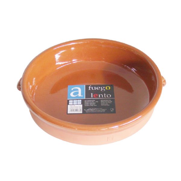 CAZUELA BARRO RED. 2 ASAS 28CM