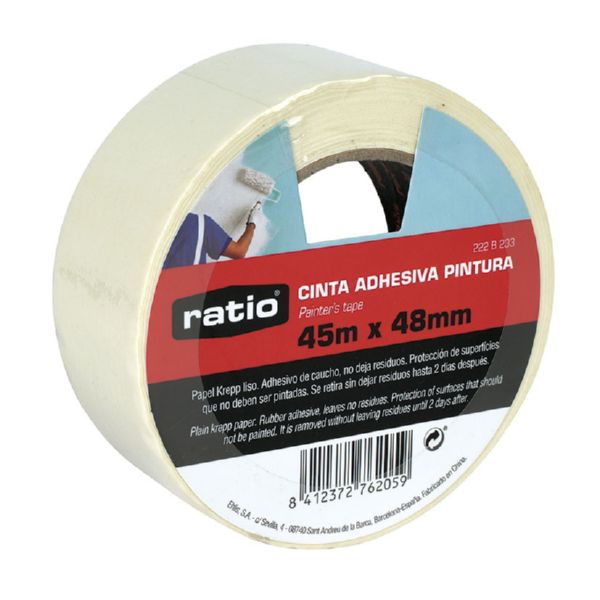 CINTA ADH. KREPP LISO 48MMX45MT RATIO