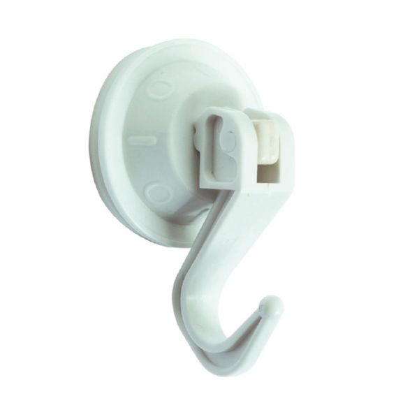 COLGADOR VENTOSA 44MM.BLANCO 2UNID