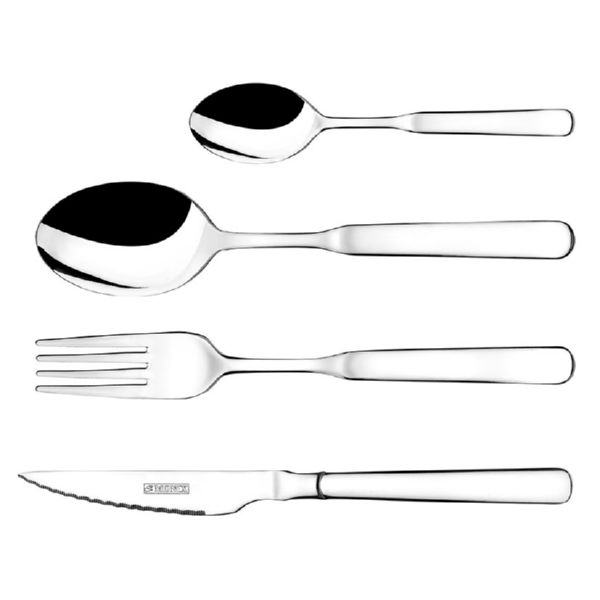 CUBIERTOS ACERO INOX.MILAN ESTUCHE 24PZS
