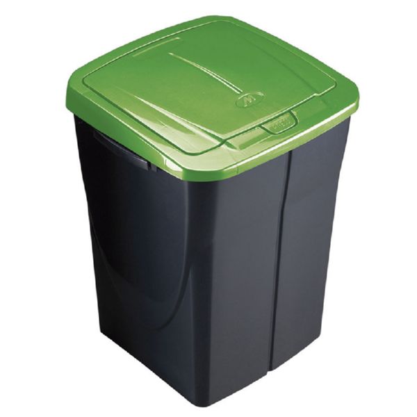 CUBO ECOBIN 45L. CON TAPA VERDE