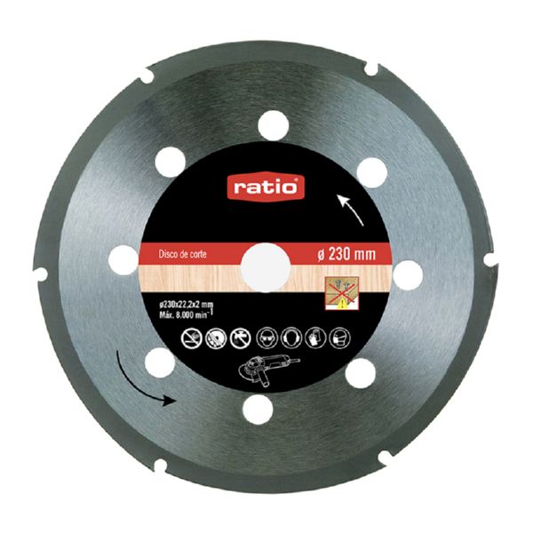 DISCO CORTE P/MADERA 230X2,0X22,2 RATIO