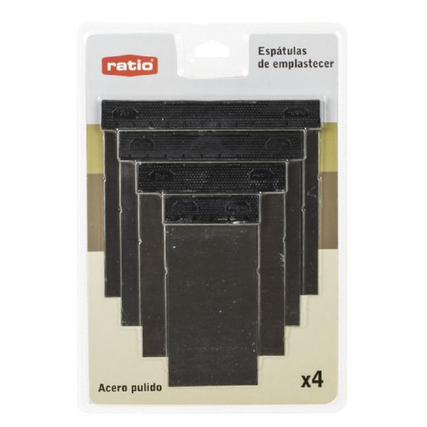 ESPATULA CARROCERO ACERO 4 PZAS RATIO