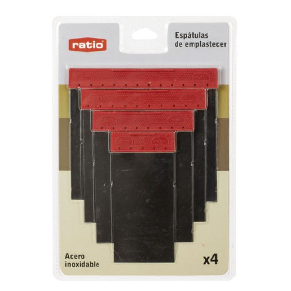 ESPATULA CARROCERO INOX 4 PZAS. RATIO