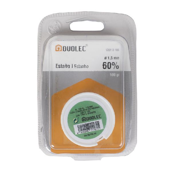 ESTAÑO BOB.60% 1,5MM.100GR.DUOLEC