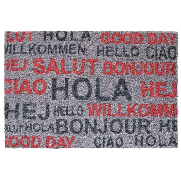 FELPUDO COCO FUN SALUDOS 40X60CM.