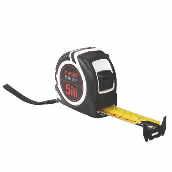 FLEXOMETRO CINTA 25/5M GRIP RATIO