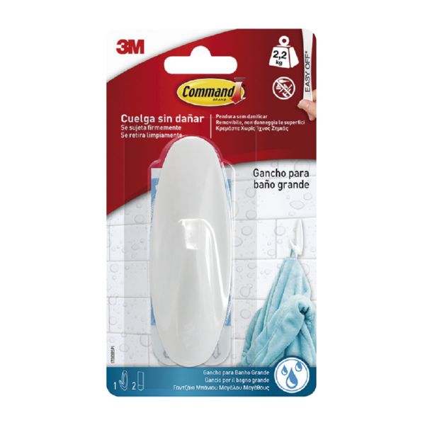 GANCHO OVAL GDE. RES AGUA COMMAND