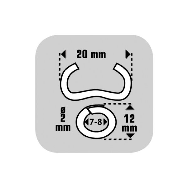 GRAPA CERC.CLAVEX ACERO GALV 7672 1000PZ
