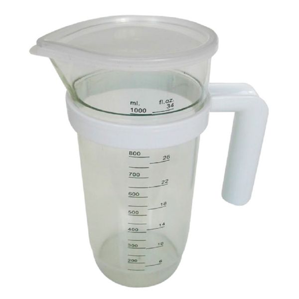 JARRA MEDID PLAST C/TAPA 1.2L
