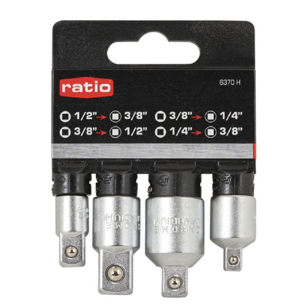 JGO.4ADAPTADORES 1/4+3/8+1/2