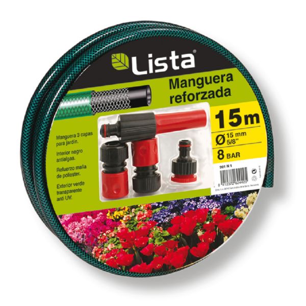 KIT MANGUERA 15MM X 20MT LISTA