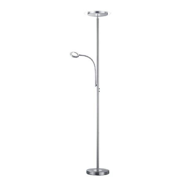 LÁMPARA DE PIE LED TWIN 2 LAMP.18W + 4W