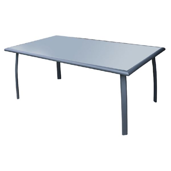 MESA ALUMINIO 180X100X73 CM ANTRACITA