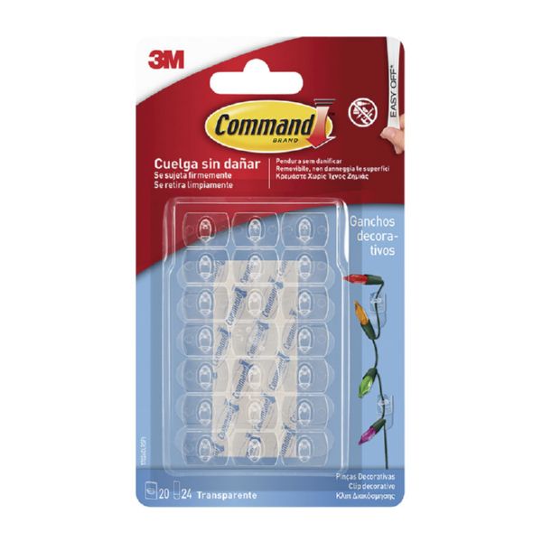 MINI CLIPS TRANSPARENTES COMMAND