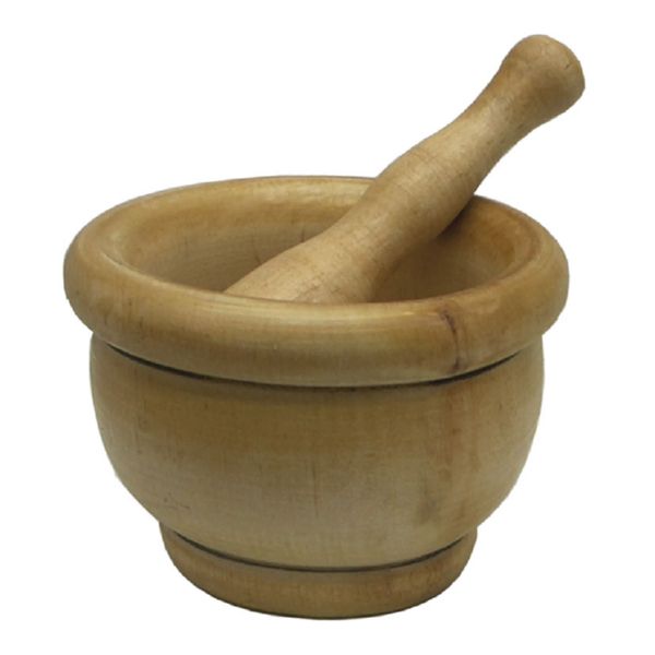 MORTERO MADERA C/MANO 14CM FACKELMANN