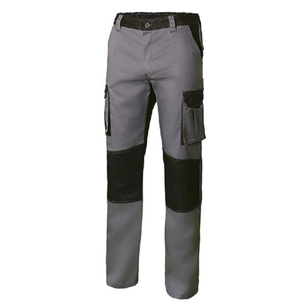 PANTALON TRABAJO T50 CON REFUERZO  65% POLI 35% ALG GR/NEG 1