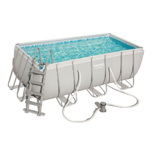 PISCINA PVC RECT 412X201X122CM CART 8124LT POWER STEEL BESTW