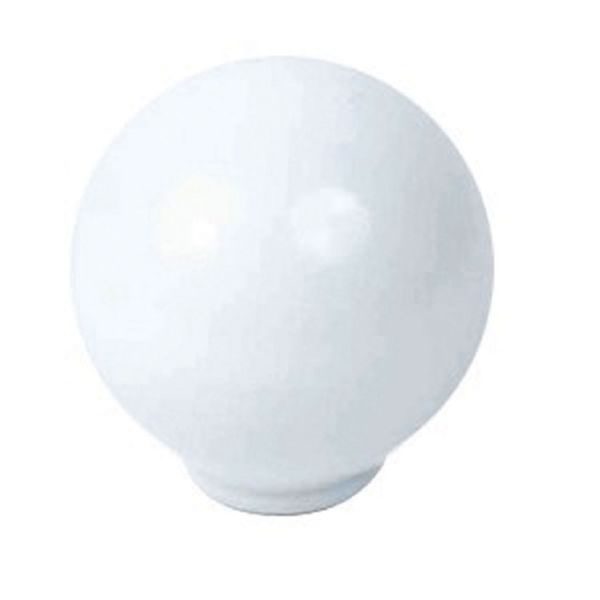 POMO BOLA ABS 29MM BLANCO BRILLO