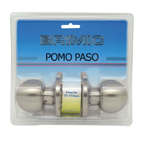 POMO PUERTA BOLA PASO INOXIDABLE