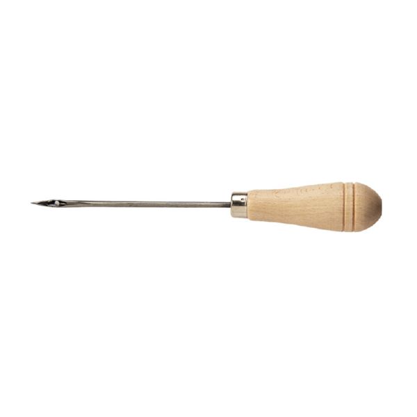 PUNZON C/AGUJERO,MANGO MADERA,17