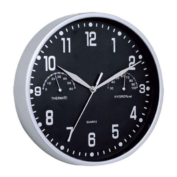 RELOJ TERMOMETRO/HIGROMETRO DIAM.25CM